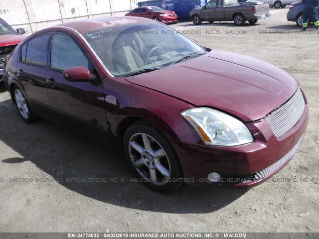 1N4BA41E36C815099 - 2006 NISSAN MAXIMA SE/SL RED photo 1