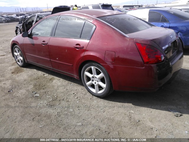 1N4BA41E36C815099 - 2006 NISSAN MAXIMA SE/SL RED photo 3