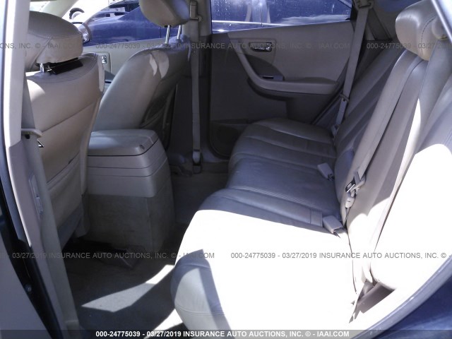 JN8AZ08W66W518031 - 2006 NISSAN MURANO SL/SE/S BLUE photo 8