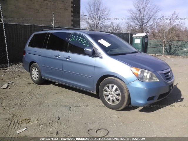 5FNRL38658B106370 - 2008 HONDA ODYSSEY EXL Light Blue photo 1