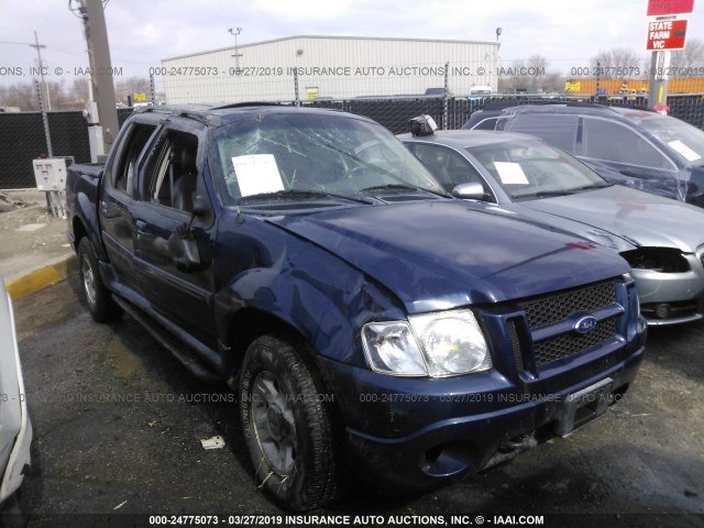 1FMZU77K94UB15430 - 2004 FORD EXPLORER SPORT TR  BLUE photo 1