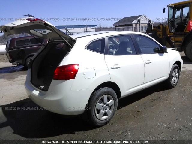 JN8AS58V18W405518 - 2008 NISSAN ROGUE S/SL WHITE photo 4