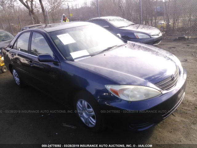 4T1BE32K73U650950 - 2003 TOYOTA CAMRY LE/XLE/SE BLUE photo 1