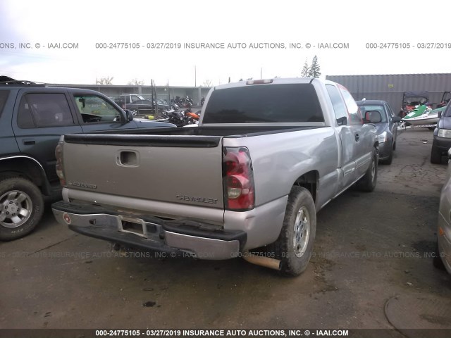 2GCEC19VX41262510 - 2004 CHEVROLET SILVERADO C1500 SILVER photo 4