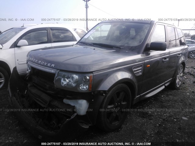 SALSH23426A972352 - 2006 LAND ROVER RANGE ROVER SPORT SUPERCHARGED GRAY photo 2