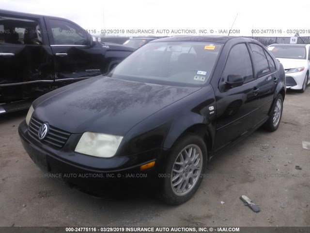 3VWPE69M03M188591 - 2003 VOLKSWAGEN JETTA WOLFSBURG BLACK photo 2