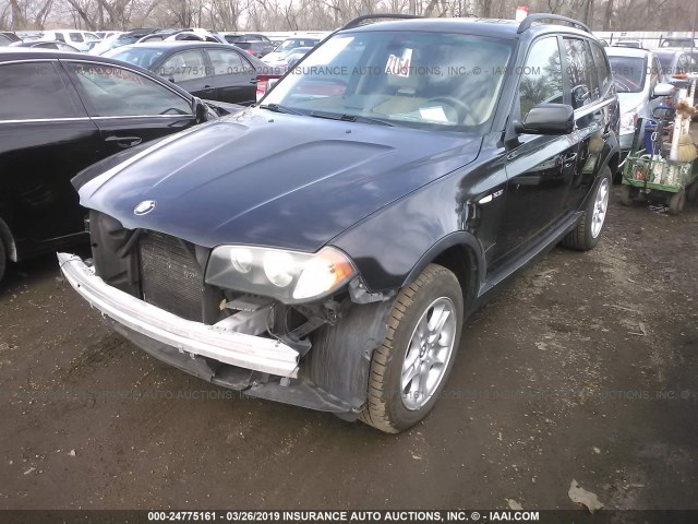 WBXPA73424WB25366 - 2004 BMW X3 2.5I BLACK photo 2