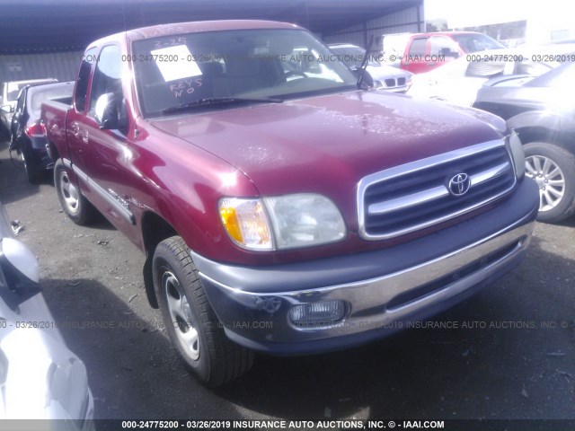 5TBRN34161S202961 - 2001 TOYOTA TUNDRA ACCESS CAB SR5 RED photo 1