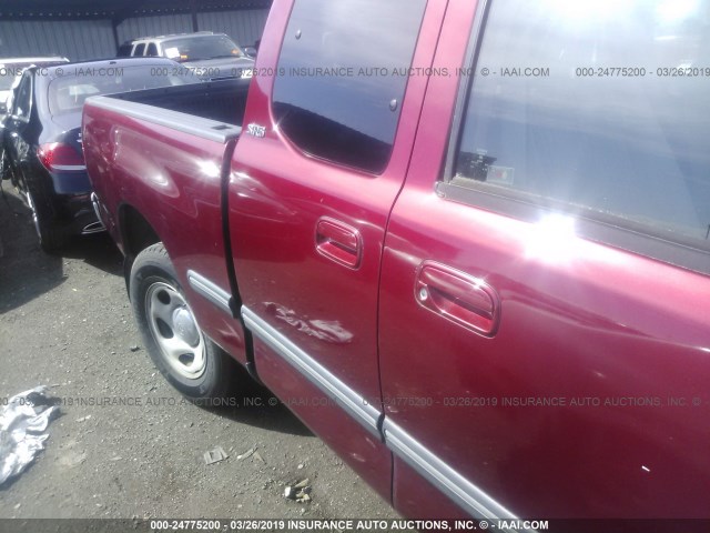 5TBRN34161S202961 - 2001 TOYOTA TUNDRA ACCESS CAB SR5 RED photo 6