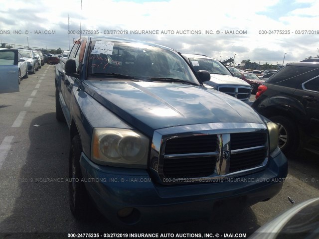 1D7HW58N65S200266 - 2005 DODGE DAKOTA QUAD LARAMIE BLUE photo 6