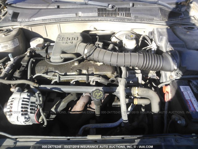 1G1JC524217209024 - 2001 CHEVROLET CAVALIER CNG GOLD photo 10