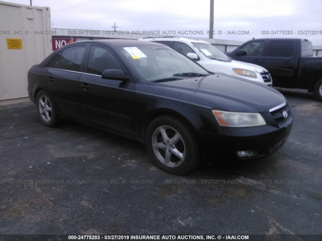 5NPEU46C48H401164 - 2008 HYUNDAI SONATA SE/LIMITED BLACK photo 1