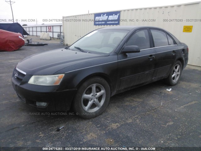 5NPEU46C48H401164 - 2008 HYUNDAI SONATA SE/LIMITED BLACK photo 2