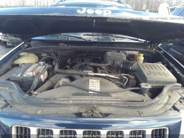 1J4GW48S04C300596 - 2004 JEEP GRAND CHEROKEE LAREDO/COLUMBIA/FREEDOM 蓝色 照片 10