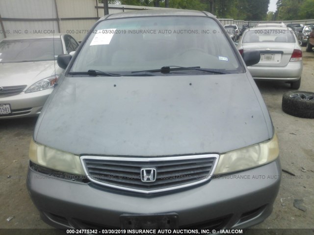 2HKRL18591H549074 - 2001 HONDA ODYSSEY LX BLUE photo 6