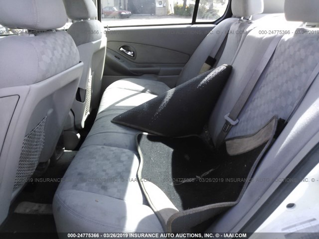 1G1ZT54805F120129 - 2005 CHEVROLET MALIBU LS WHITE photo 8