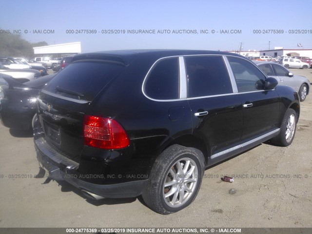 WP1AB29P34LA63364 - 2004 PORSCHE CAYENNE S BLACK photo 4