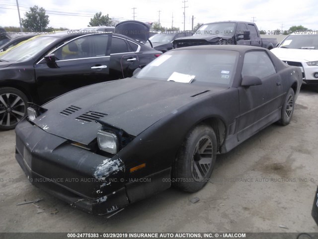 1G2FW21E5JL211133 - 1988 PONTIAC FIREBIRD TRANS AM/GTA BLACK photo 2