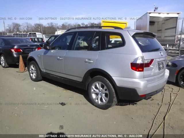 WBXPC9C45AWJ34139 - 2010 BMW X3 XDRIVE30I Gümüş foto 3