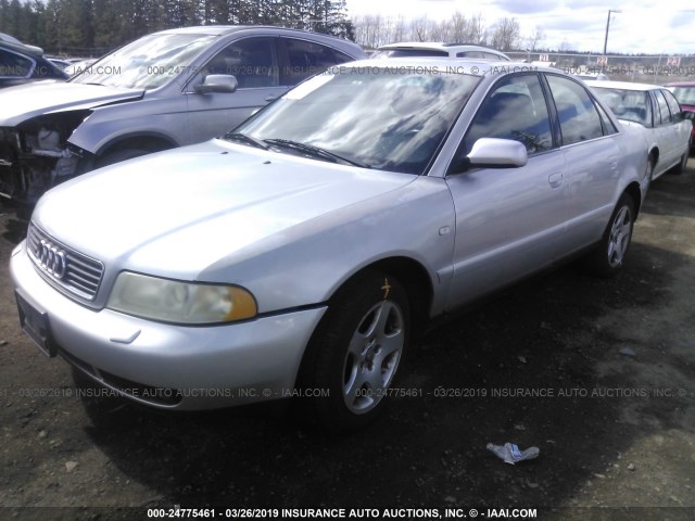 WAUED28D4XA243227 - 1999 AUDI A4 2.8 QUATTRO BLUE photo 2