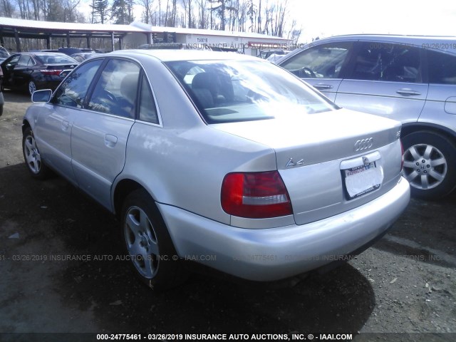 WAUED28D4XA243227 - 1999 AUDI A4 2.8 QUATTRO BLUE photo 3