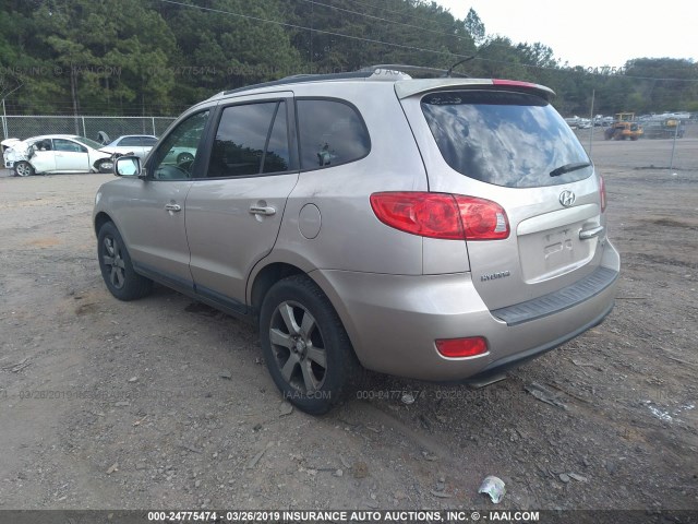 5NMSH13E17H017673 - 2007 HYUNDAI SANTA FE SE/LIMITED BEIGE photo 3