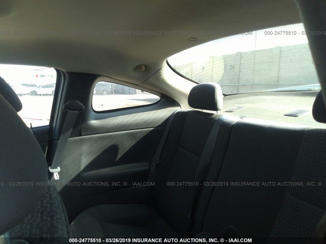 1G2AL18F287249580 - 2008 PONTIAC G5 SILVER photo 8