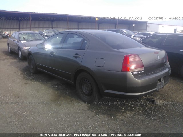 4A3AB36F44E061627 - 2004 MITSUBISHI GALANT ES MEDIUM/LS MEDIUM GRAY photo 3