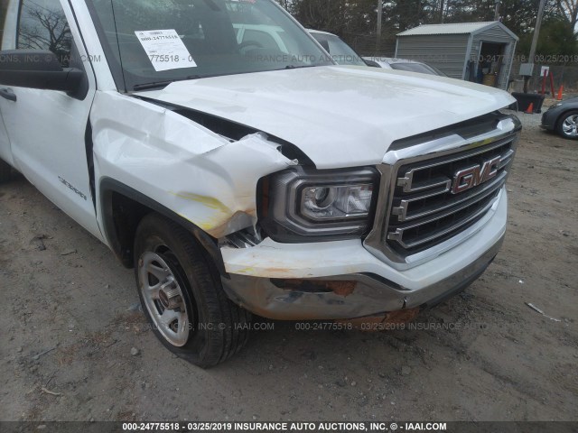 1GTN1LEC8JZ904991 - 2018 GMC SIERRA C1500 WHITE photo 6