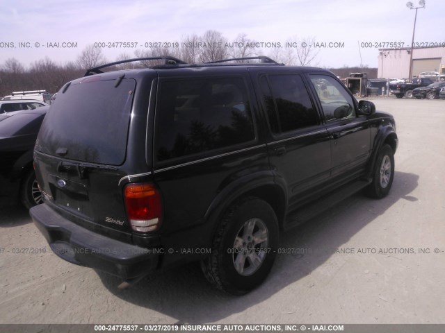 1FMZU75E4YZB90526 - 2000 FORD EXPLORER LIMITED BLACK photo 4