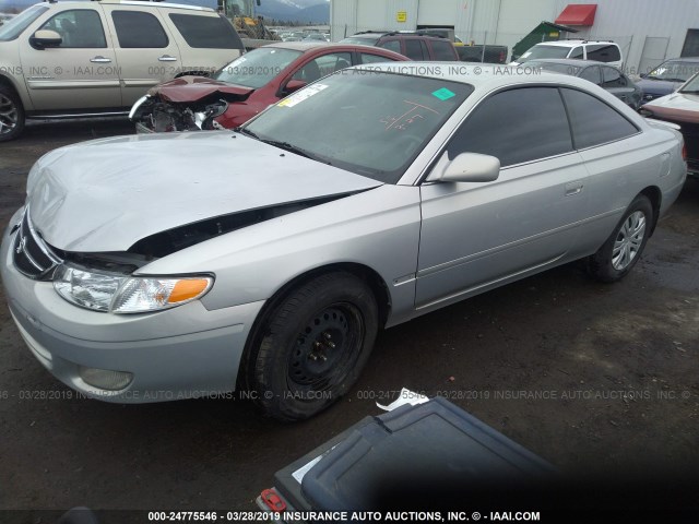 2T1CG22P6XC160155 - 1999 TOYOTA CAMRY SOLARA SE SILVER photo 2