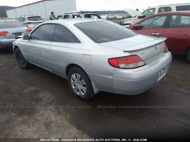 2T1CG22P6XC160155 - 1999 TOYOTA CAMRY SOLARA SE SILVER photo 3