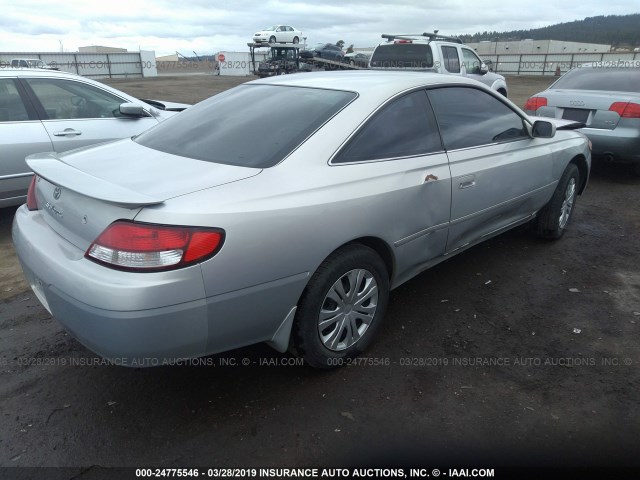 2T1CG22P6XC160155 - 1999 TOYOTA CAMRY SOLARA SE SILVER photo 4