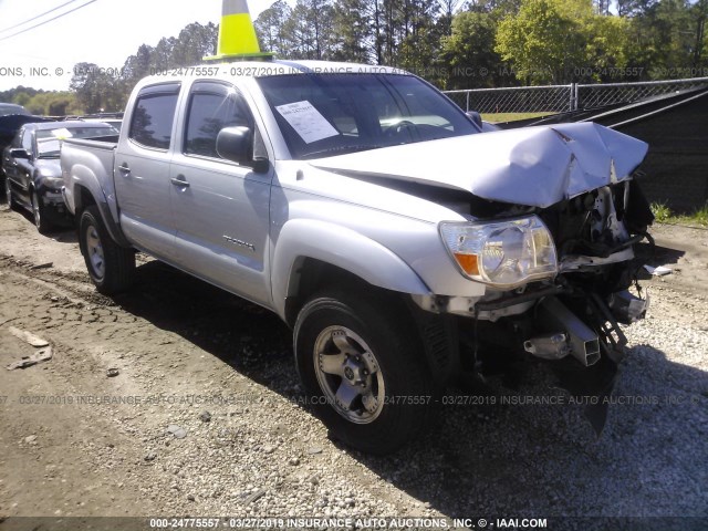 3TMJU62N46M022450 - 2006 TOYOTA TACOMA DOUBLE CAB PRERUNNER SILVER photo 1