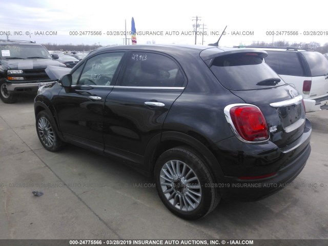 ZFBCFXDB8HP569295 - 2017 FIAT 500X LOUNGE BLACK photo 3