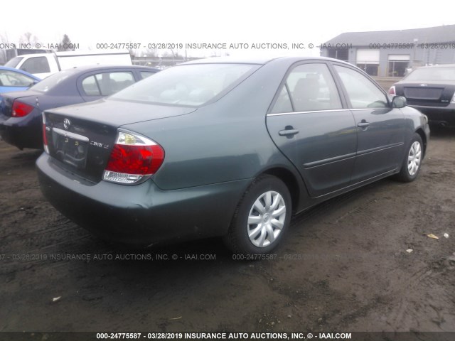 4T1BE32K75U034961 - 2005 TOYOTA CAMRY LE/XLE/SE GREEN photo 4