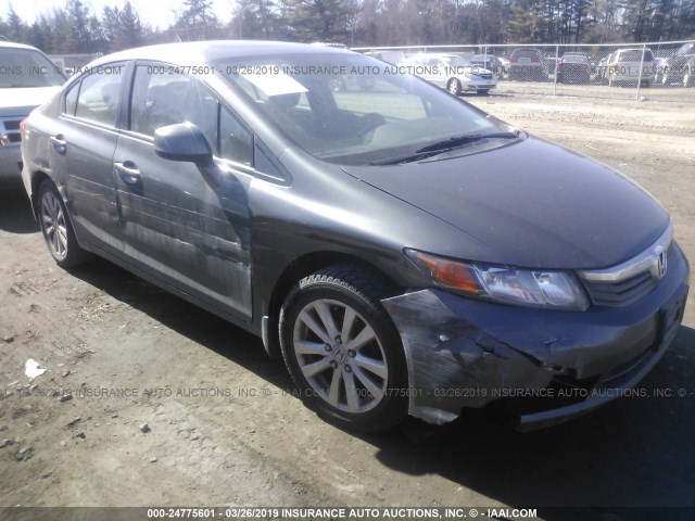 2HGFB2F97CH553218 - 2012 HONDA CIVIC EXL GRAY photo 6