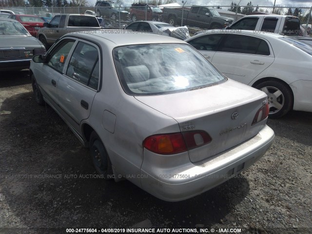 1NXBR12E8YZ365717 - 2000 TOYOTA COROLLA VE/CE/LE SILVER photo 3