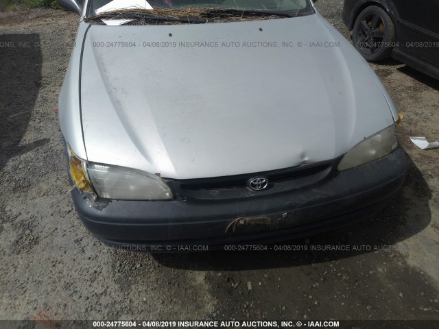 1NXBR12E8YZ365717 - 2000 TOYOTA COROLLA VE/CE/LE SILVER photo 6