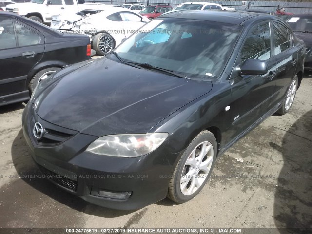 JM1BK323581794026 - 2008 MAZDA 3 S BLACK photo 2