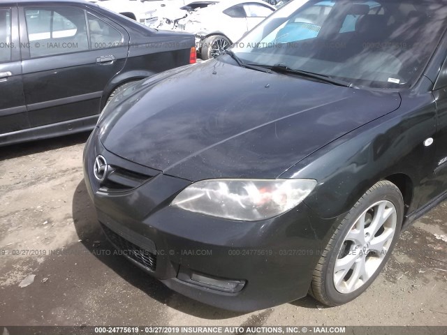 JM1BK323581794026 - 2008 MAZDA 3 S BLACK photo 6