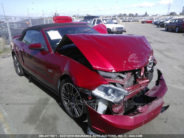 1ZVBP8FH2A5169194 - 2010 FORD MUSTANG GT RED photo 1