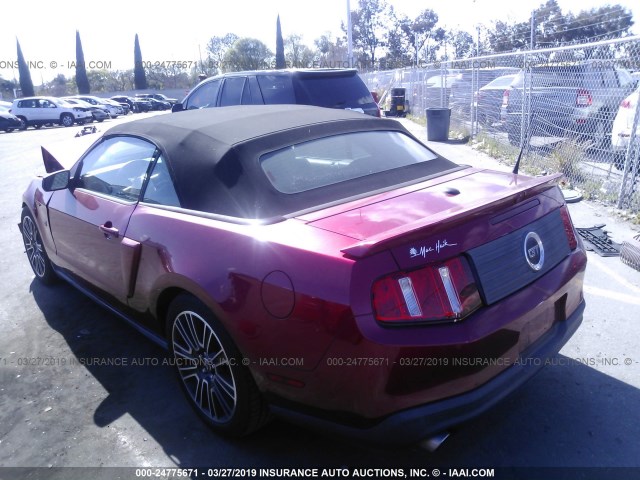 1ZVBP8FH2A5169194 - 2010 FORD MUSTANG GT RED photo 3