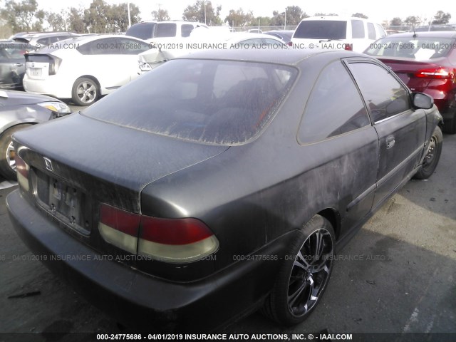 1HGEJ722XVL097452 - 1997 HONDA CIVIC HX BLACK photo 4