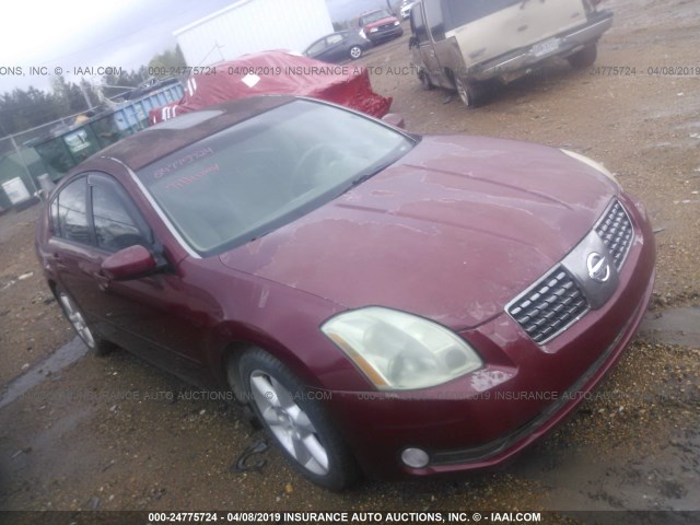 1N4BA41E64C823601 - 2004 NISSAN MAXIMA SE/SL MAROON photo 1