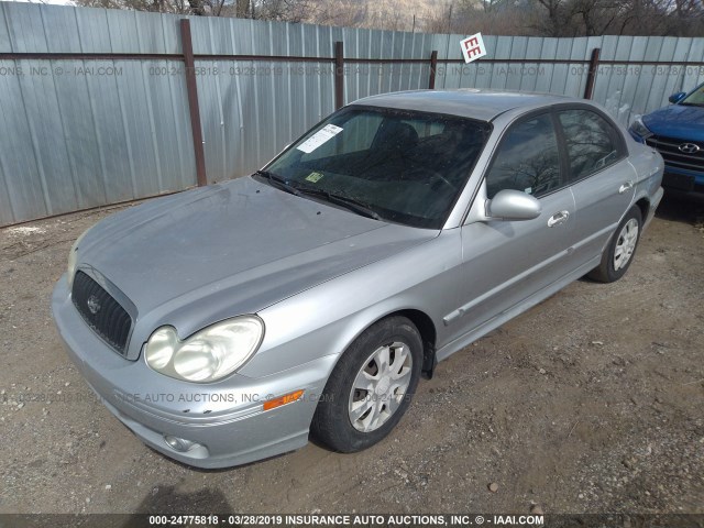 KMHWF25S84A913681 - 2004 HYUNDAI SONATA GL SILVER photo 2