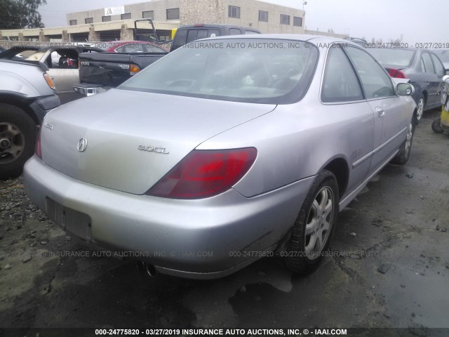 19UYA2251WL007780 - 1998 ACURA 3.0CL SILVER photo 4