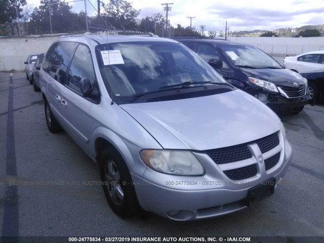 2D4GP44L44R522831 - 2004 DODGE GRAND CARAVAN SXT SILVER photo 1