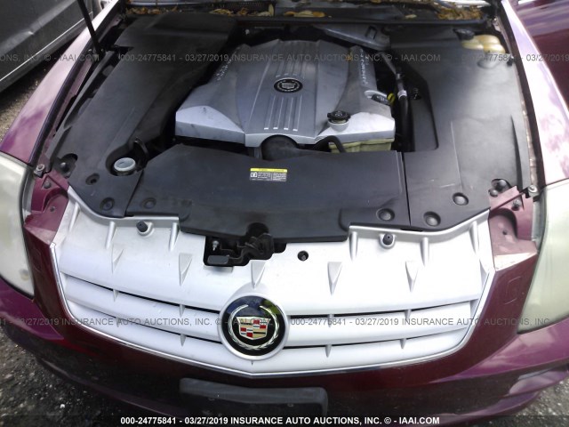 1G6DC67A450188672 - 2005 CADILLAC STS RED photo 10