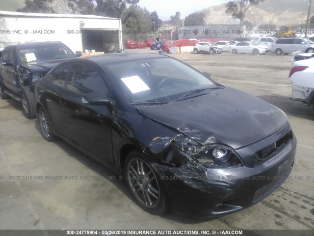 JTKDE177660088565 - 2006 TOYOTA SCION TC BLACK photo 1
